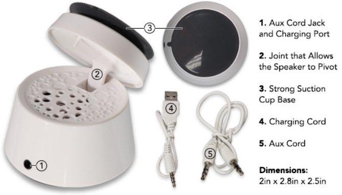 Picture 4 of Mini Speaker w/ FREE Bluetooth<sup>&reg;</sup> Adapter