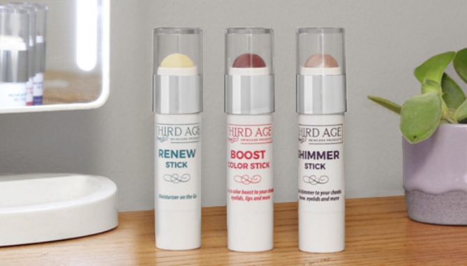 Trio Makeup Sticks by Third Age Skincare