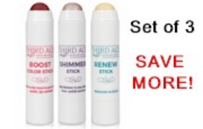 Trio Makeup Sticks by Third Age Skincare