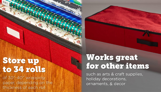Wrapping Paper Storage Container - PulseTV