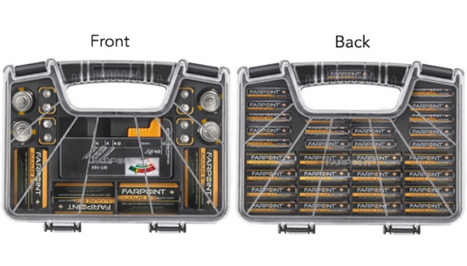 Picture 4 of 55 Capacity Portable Battery Caddy with Tester