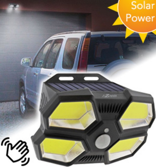 Picture 1 of 750 Lumen Solar Quad Beam Motion Light