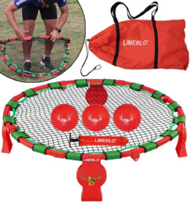 Picture 1 of Deluxe Spike Battle Game Set with Carrying Case