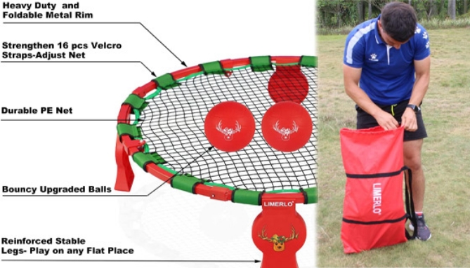 Picture 3 of Deluxe Spike Battle Game Set with Carrying Case