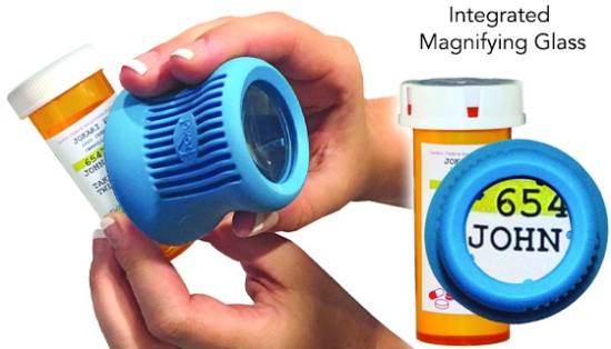 Medicine Bottle Opener with Magnifier