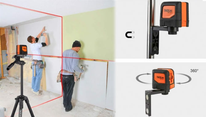 Picture 2 of 50 feet Laser Level Self-Leveling Horizontal and Vertical Cross-Line