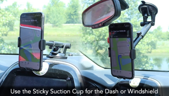 Versatile 3-in-1 Phone Mount for Your Car