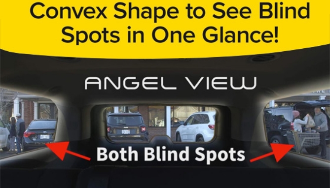 Picture 4 of Angel View Wide View Rearview Mirror