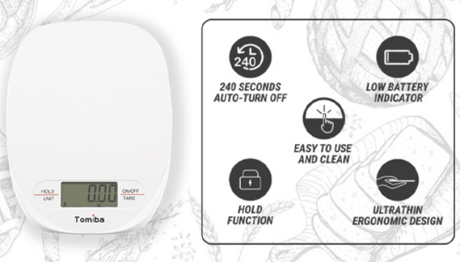 Digital Kitchen Scale - Measure and Track w/ Ease