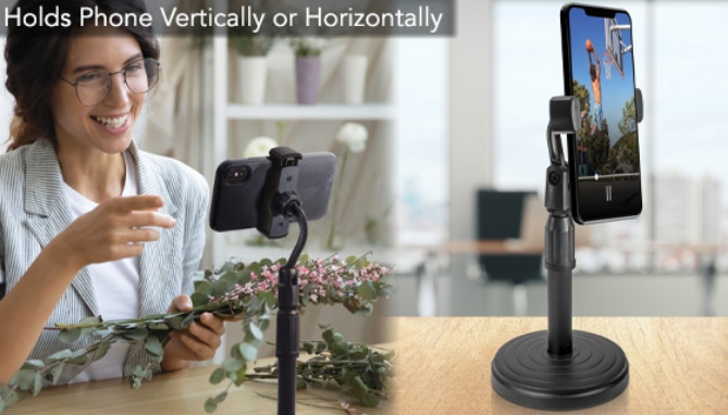 Adjustable Desktop Microphone Style Phone Mount