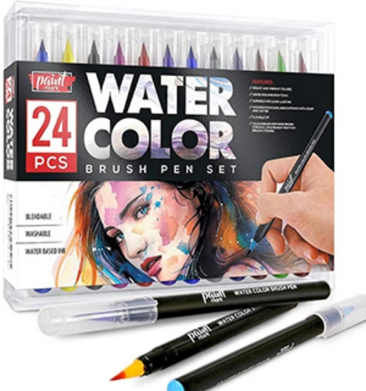 Watercolor Brush Pen Set of 24
