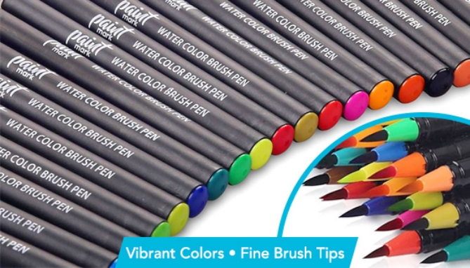 Picture 3 of Watercolor Brush Pen Set of 24