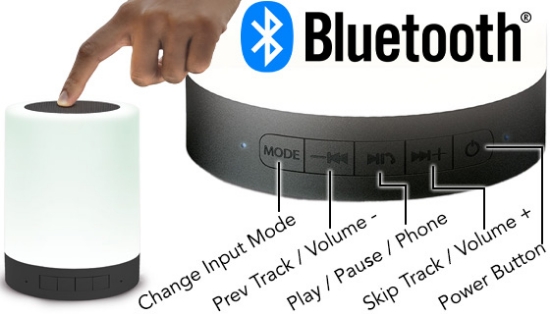 Light-Up Touch Speaker with True Wireless Mode