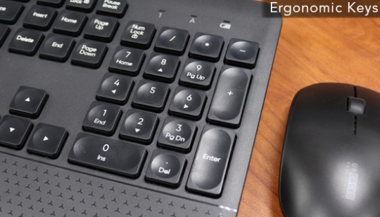 Wireless Keyboard and Mouse Combo by Uncaged Ergonomics