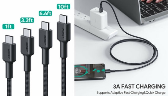 Double-Sided USB-C Cable Combo 4-Pack