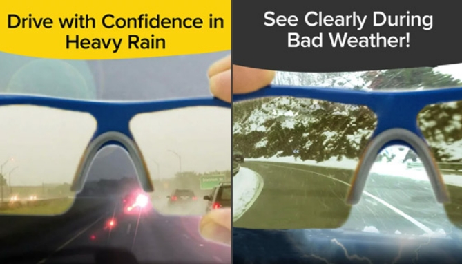 Picture 5 of BattleVision Storm and Night Vision Glasses 2pk - The Ultimate Bad Weather Driving Glasses