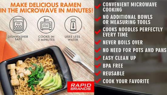 The Original Rapid Ramen Microwave Cooker