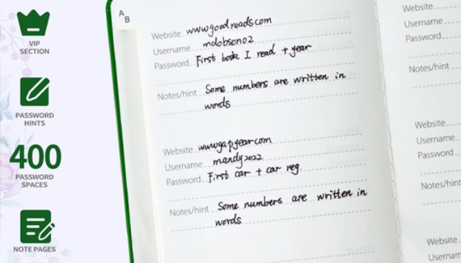 Picture 2 of LogGuard Book with Combo Lock: Your Password Protector