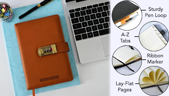 LogGuard Book with Combo Lock: Your Password Protector - PulseTV