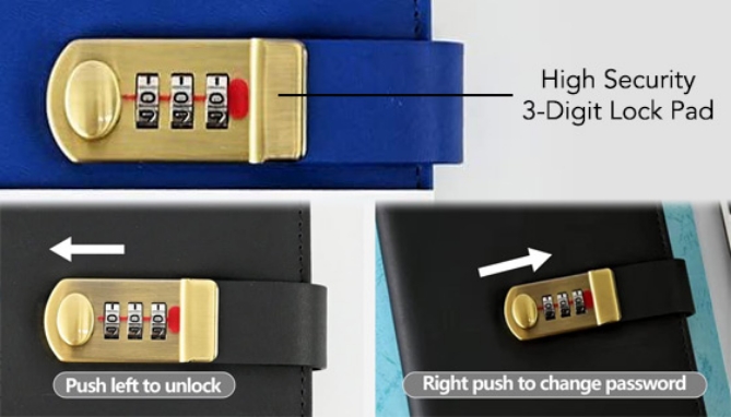 Picture 4 of LogGuard Book with Combo Lock: Your Password Protector