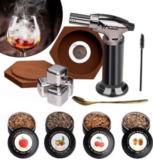 Luxury Cocktail Smoker Kit with Butane Torch
