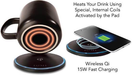 Smart Mug Warmer With 15W Wireless Phone Charging