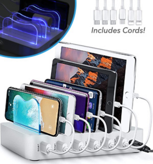 Picture 1 of Six Outlet Universal Charging Station