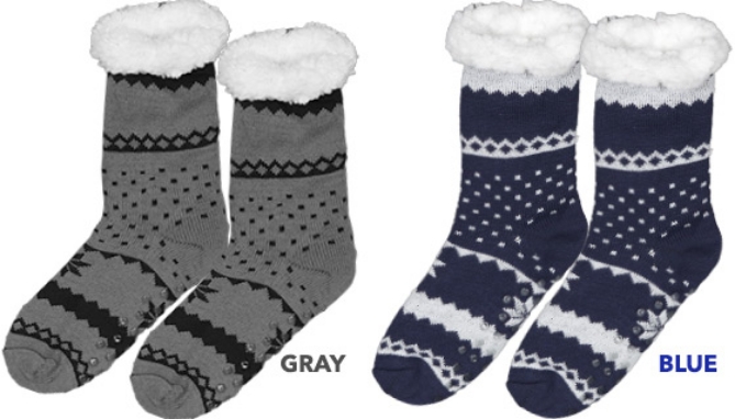 Sherpa Lined Slipper Socks - So Soft and Warm