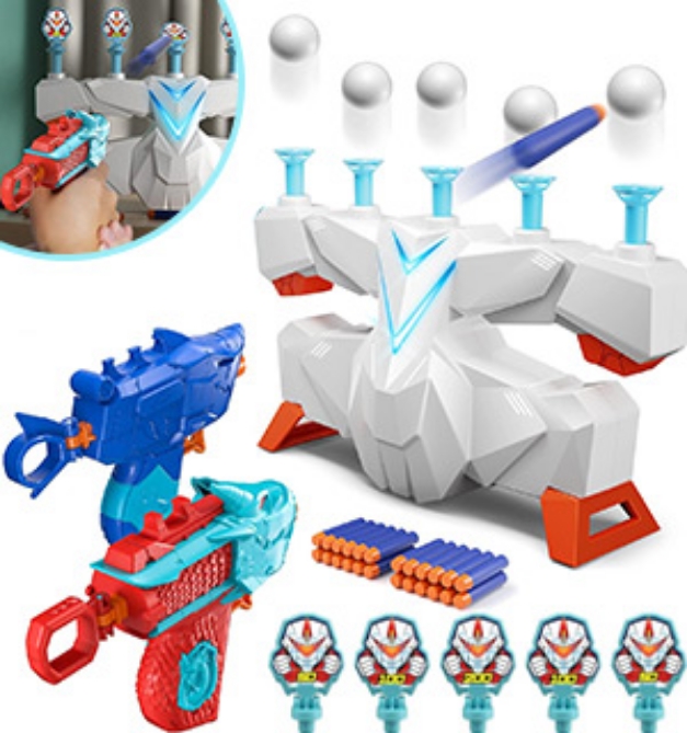 Picture 1 of 2 in 1 Floating Target Game With 2 Dart Blasters