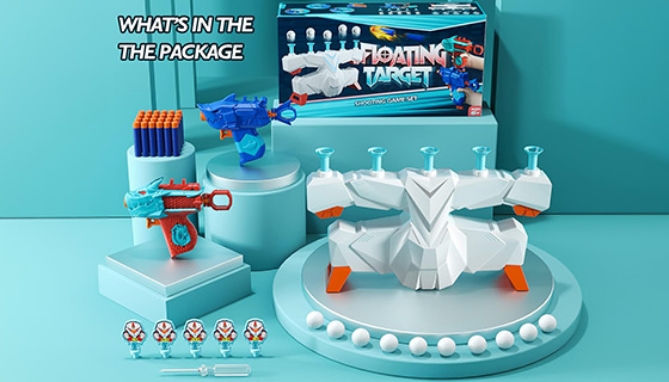 Picture 3 of 2 in 1 Floating Target Game With 2 Dart Blasters