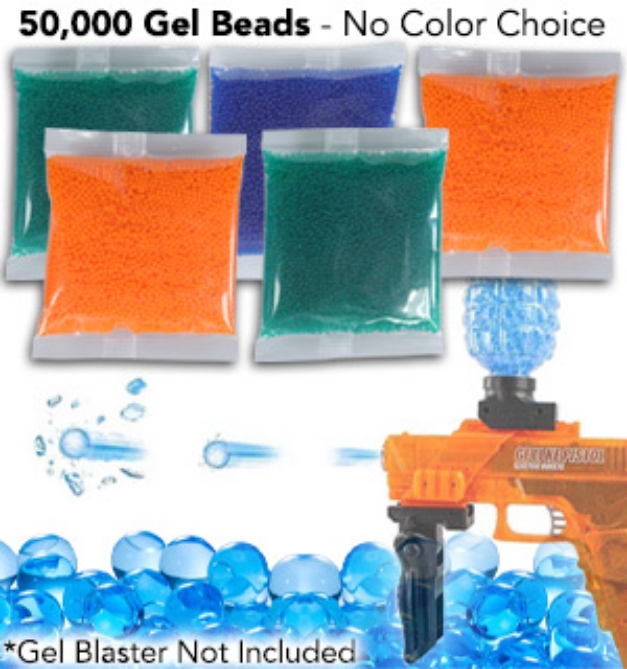 Picture 1 of Water Gel Bead Blaster Ammo Refill: Assorted 5 Pack for 50K Total