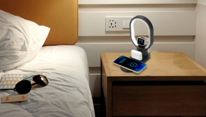 4 in 1 Charging Stand With LED Nightlight