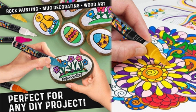 Picture 3 of 15 Pcs PaintMark Quick-Dry Paint Pens