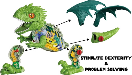 Constructosaur Motorized Fire-Breathing Dragon Toy