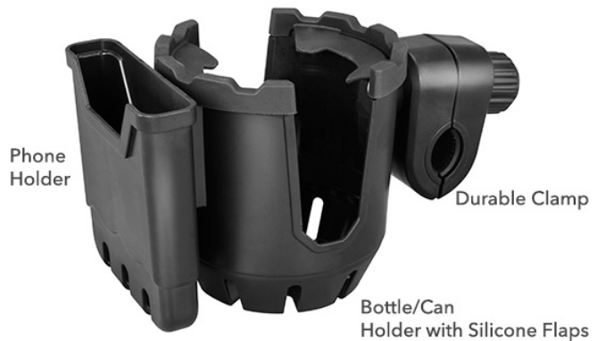 Picture 2 of Phone and Cup Holder for Wheel Chairs, Walkers, Strollers and more!