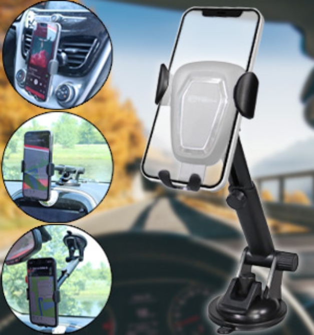 Picture 1 of  DENTED/Dinged: Versatile 3-in-1 Phone Mount for Your Car (Dented Packaging)