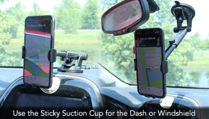 Picture 2 of  DENTED/Dinged: Versatile 3-in-1 Phone Mount for Your Car (Dented Packaging)