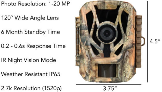 Picture 5 of Wireless HD Trail Camera with Night Vision Mode