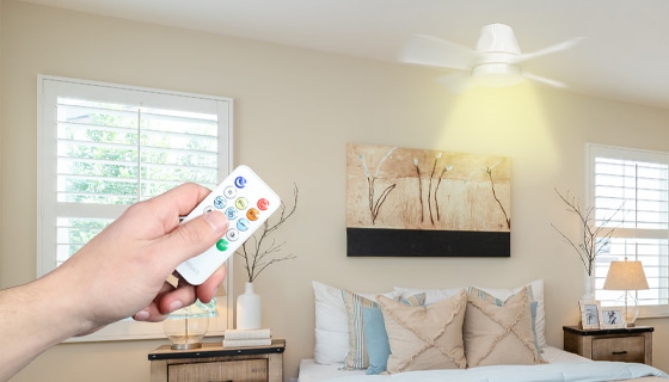 Picture 4 of Bright n Cool Ceiling Socket Fan & Light w/ Remote