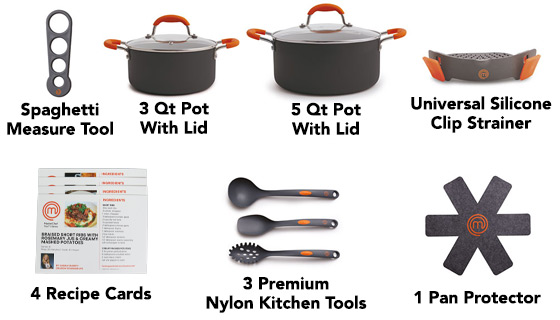 MasterChef 10-Piece Pasta, Soup, and Stew Cookware Set - PulseTV