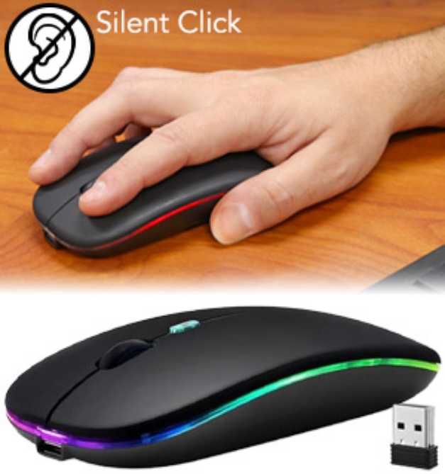 Picture 1 of Ultra Slim Rechargeable Wireless Computer Mouse