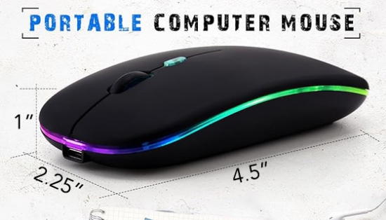 Ultra Slim Rechargeable Wireless Computer Mouse