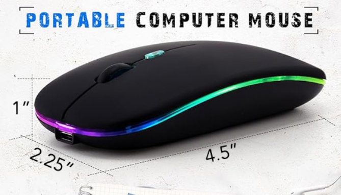Picture 3 of Ultra Slim Rechargeable Wireless Computer Mouse