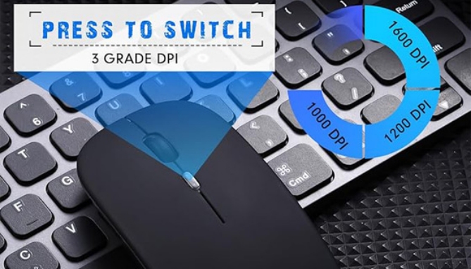 Picture 4 of Ultra Slim Rechargeable Wireless Computer Mouse