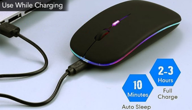 Ultra Slim Rechargeable Wireless Computer Mouse