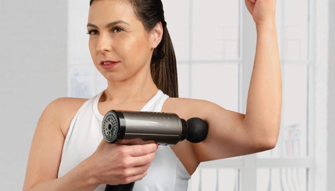 Picture 2 of Cordless Total Body Percussion Massage Gun