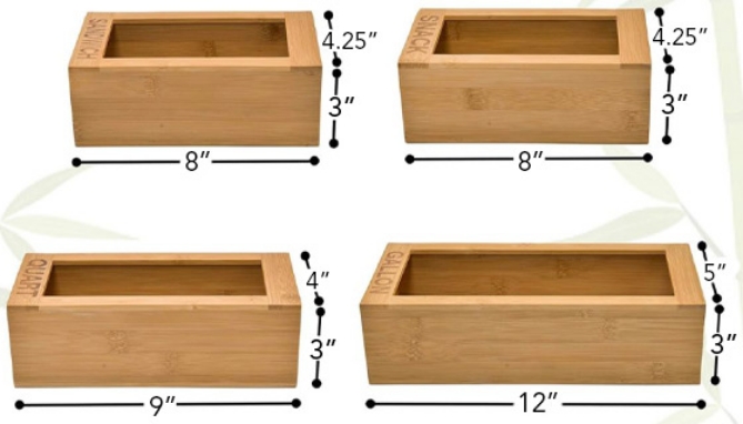 Picture 3 of Bamboo Kitchen Bag Organizer