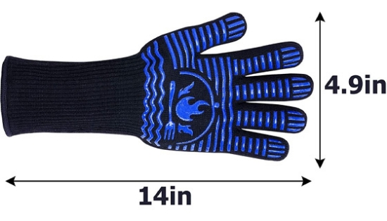 Grill Gloves - Heat Protection Up To 1472 Degrees!