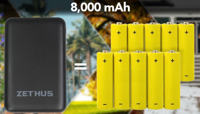 Super Slim 8,000mAh Power Bank