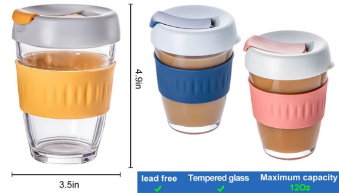 Picture 2 of Double-Walled 12oz Travel Coffee Mug